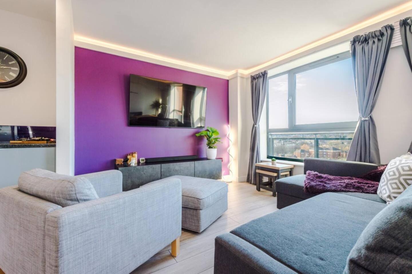 High-Spec Penthouse Central Free Parking Space Sheffield Luaran gambar